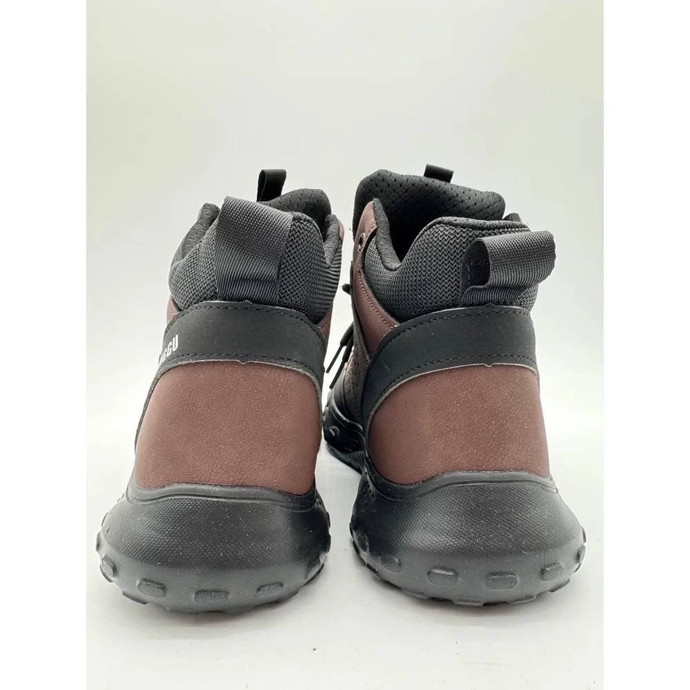 Dinggu Tappy Work Boots Brown Black‎ Men's Size 8 Lace Up Casual Hiking